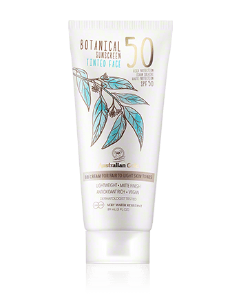Australian Gold Botanical Sunscreen Tinted Face SPF 50 Fair to Light 89ml