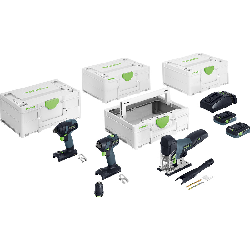 Festool TID 18/TXS 18/PSC 420/TB 137 combopack 18V 2x 4,0Ah Li-ion