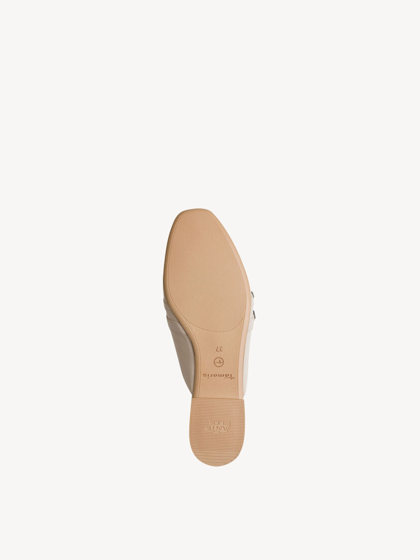 Leren Slipper - beige