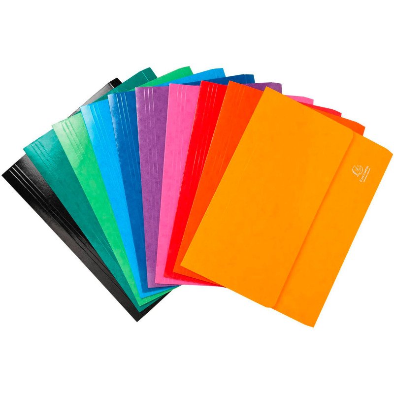 Chemise pochette Iderama à soufflet carte Exacompta 24 x 32 cm couleurs assorties
