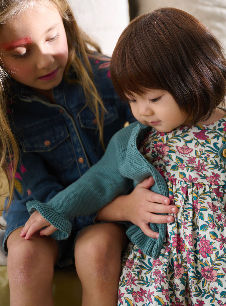 Robe à imprimé fleuri pour bébé fille