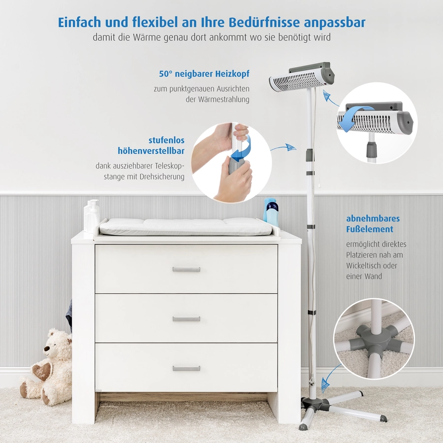 reer Wickeltisch-Wärmestrahler EasyHeat Flex