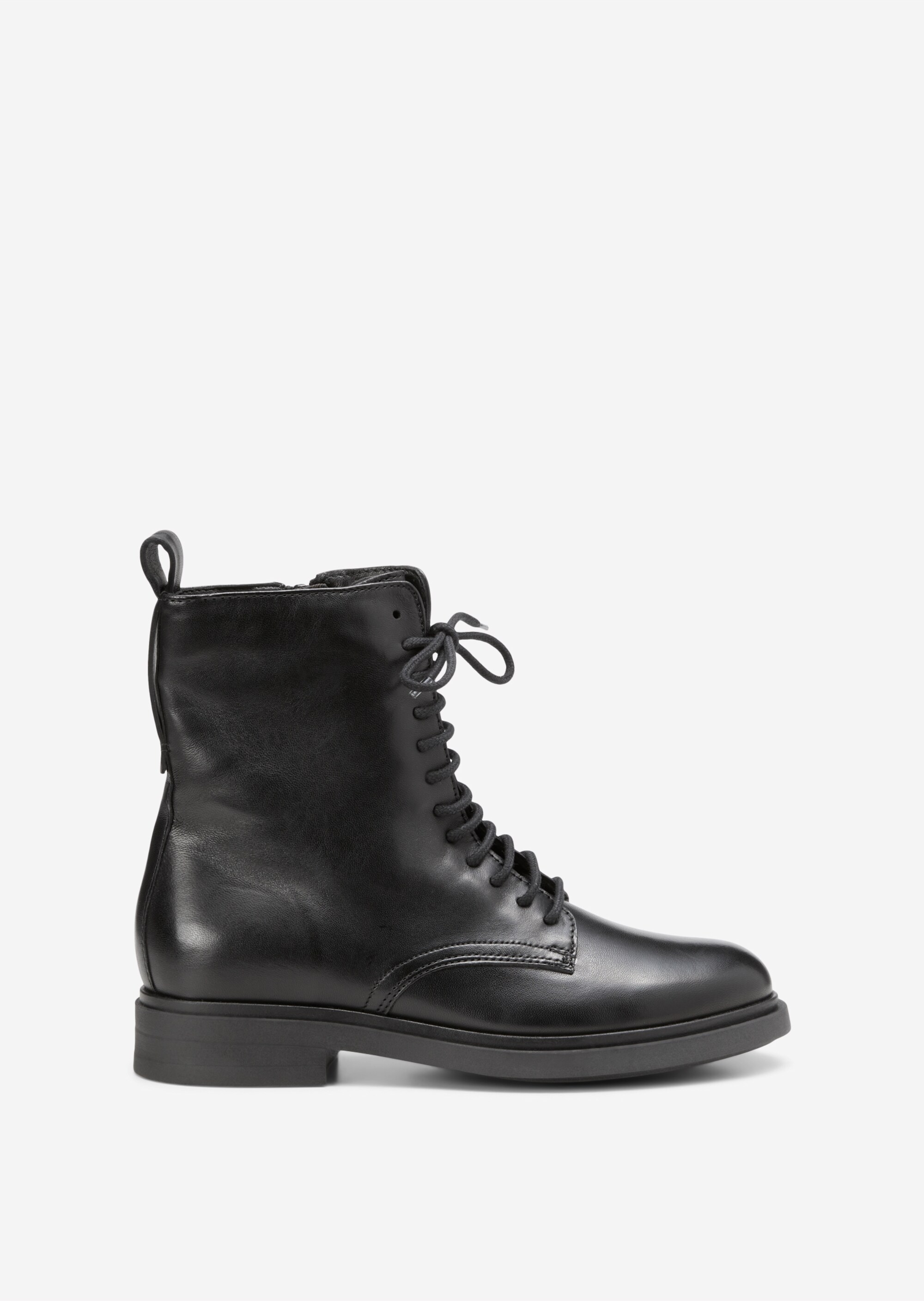 Schnürstiefel mit praktischem Innenzipper