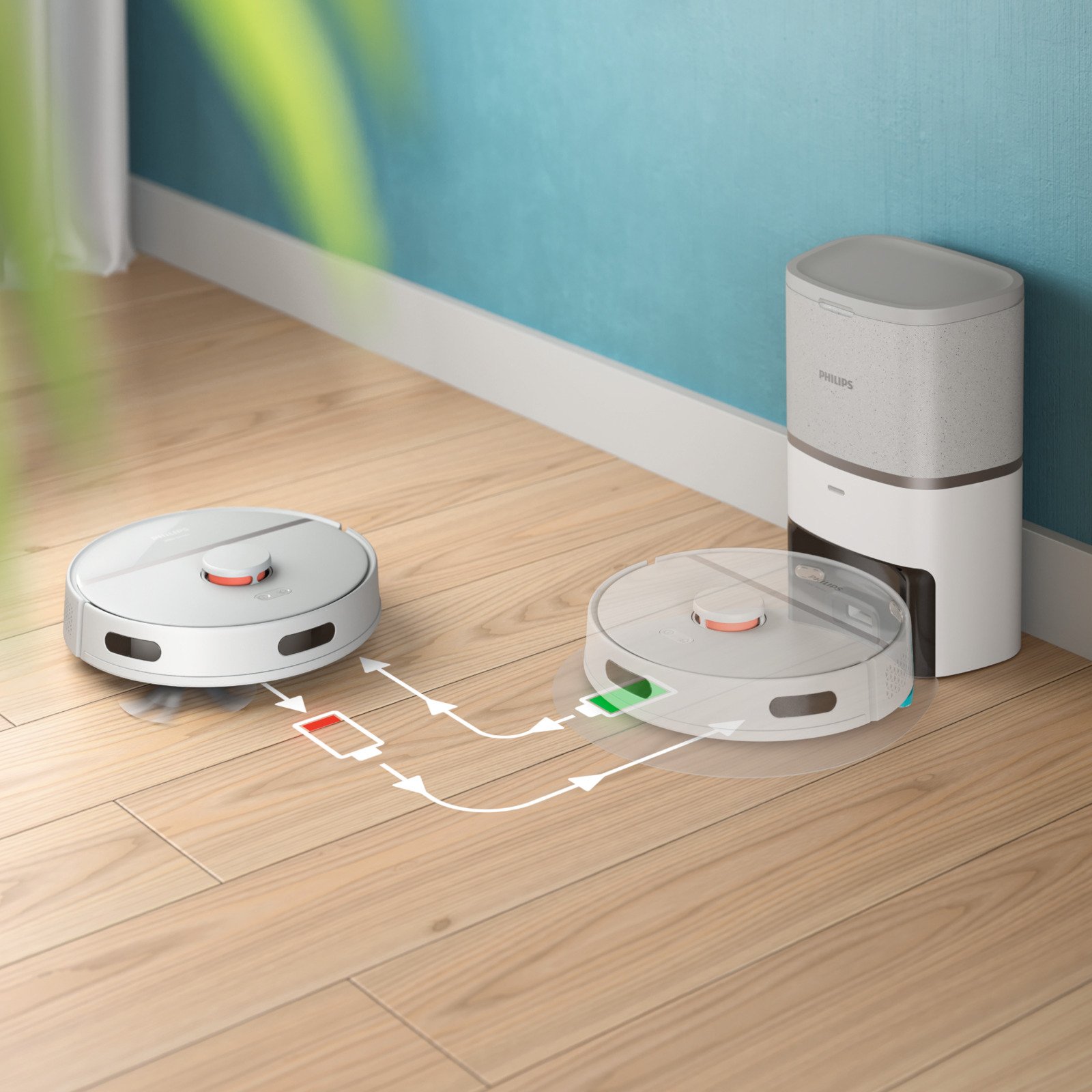 Philips HomeRun Saug- und Wischroboter 3000 Serie XU3110/02