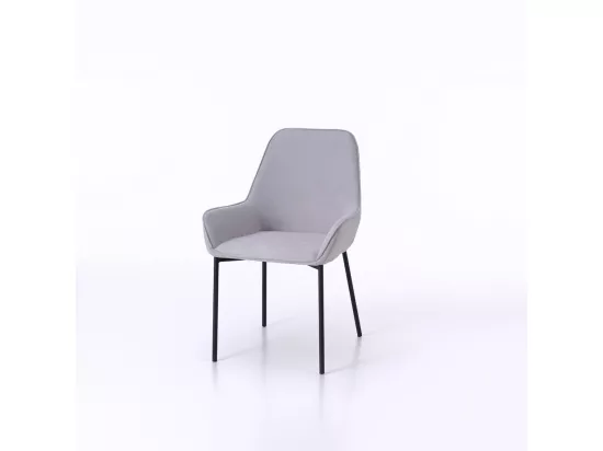 Set de 4 Chaises NISIDA gris clair