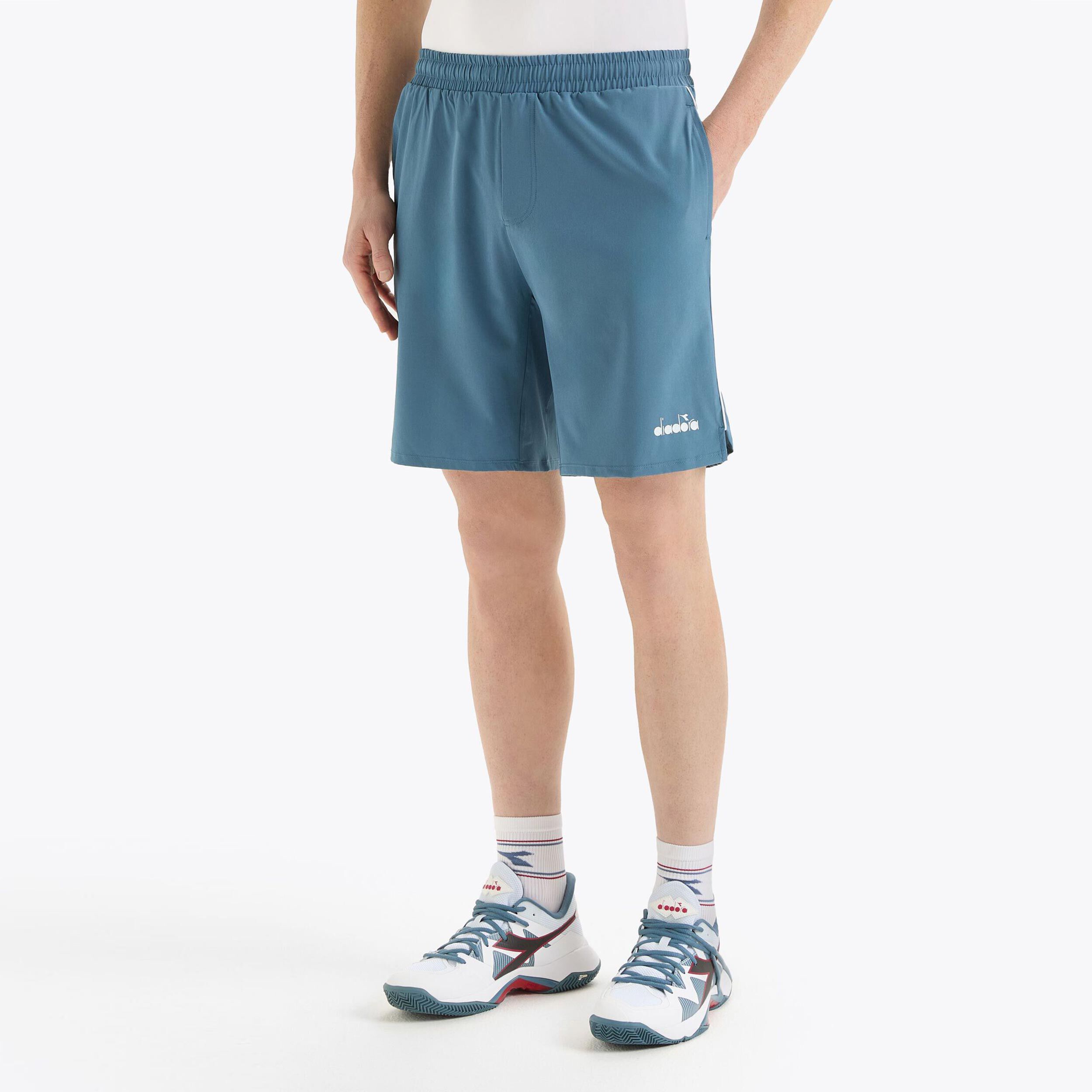Diadora Core 9In Shorts Hommes - Bleu Petrol