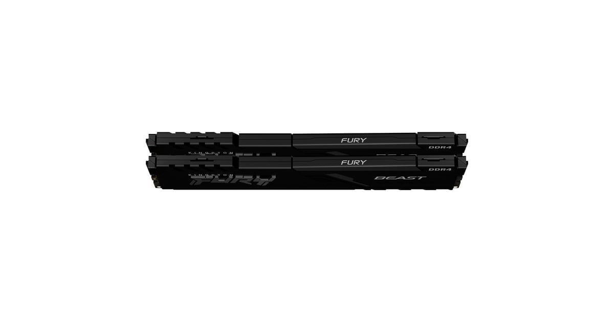 Kingston FURY16 GB DDR4-3200 Kit werkgeheugen  (Zwart, KF432C16BBK2/16, Beast, XMP 2.0)