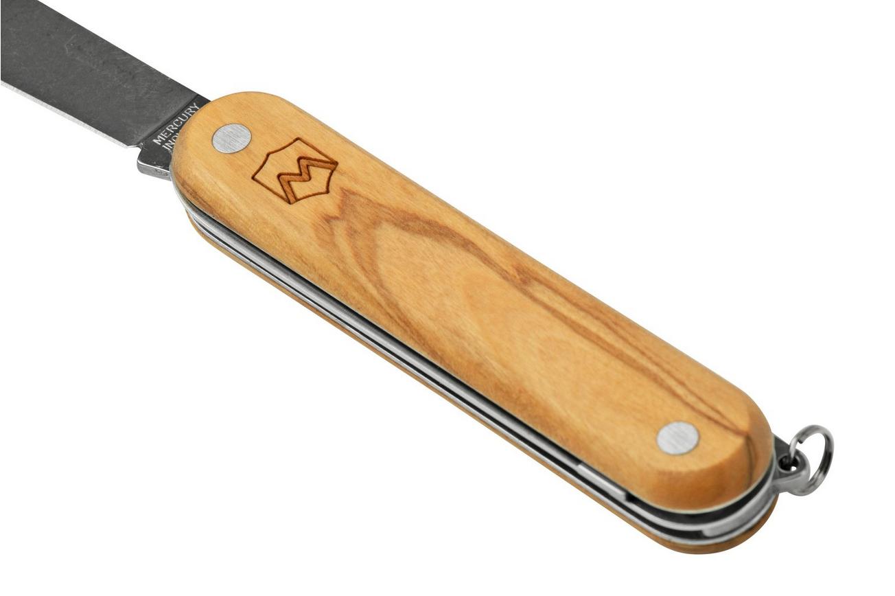 Mercury Multi-Tool Knife 913-2SLC Olive Wood, 2 functies, zakmes