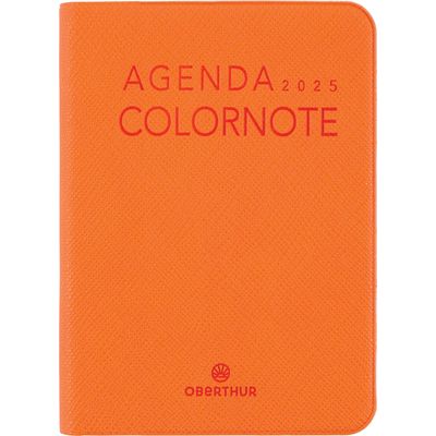 Agenda Colornote - 1 semaine sur 2 pages - 7,5 x 10,5 cm - orange - Oberthur