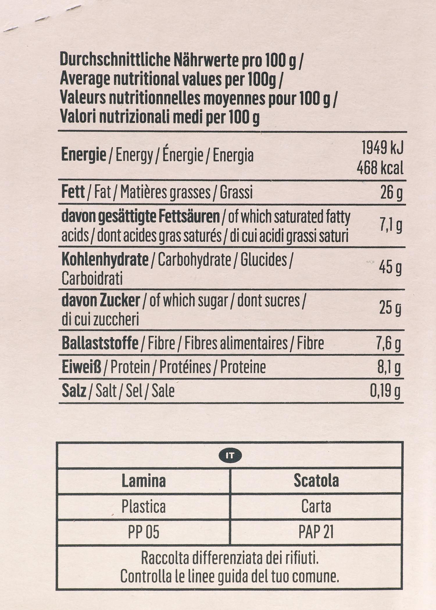 Bio Cookie Caramelized Almond 12 x 50 g