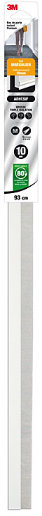 Bas de porte alu sol irrégulier adhésif Premium blanc 93 cm 3M