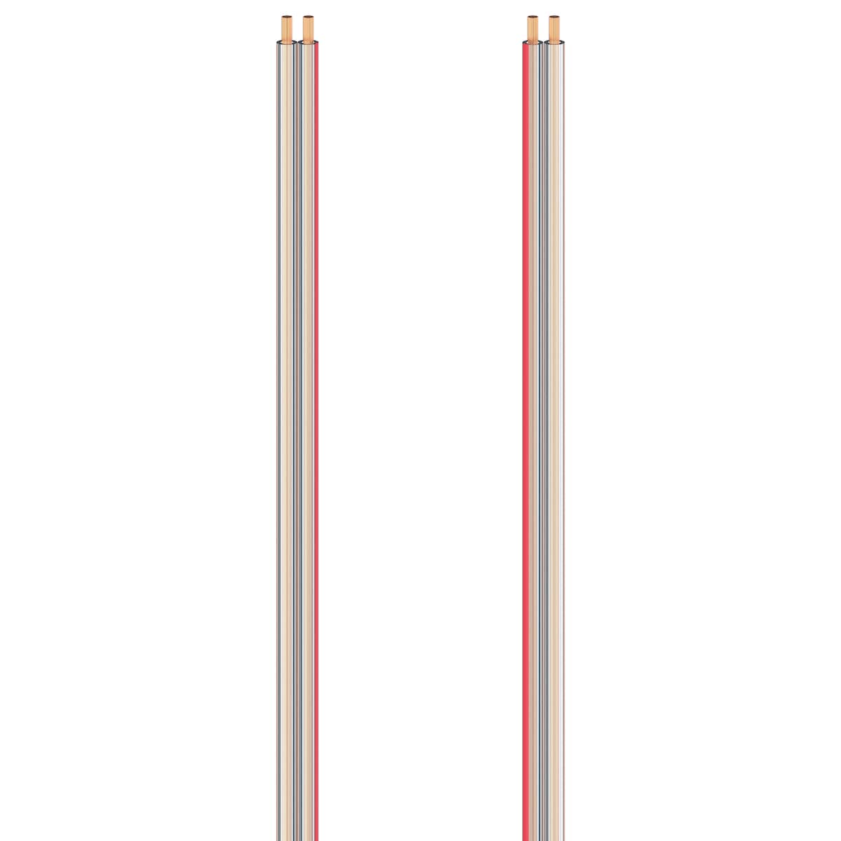 Hama høyttalerkabel 2 stk. 1,5 mm²  (10 m/transparent)