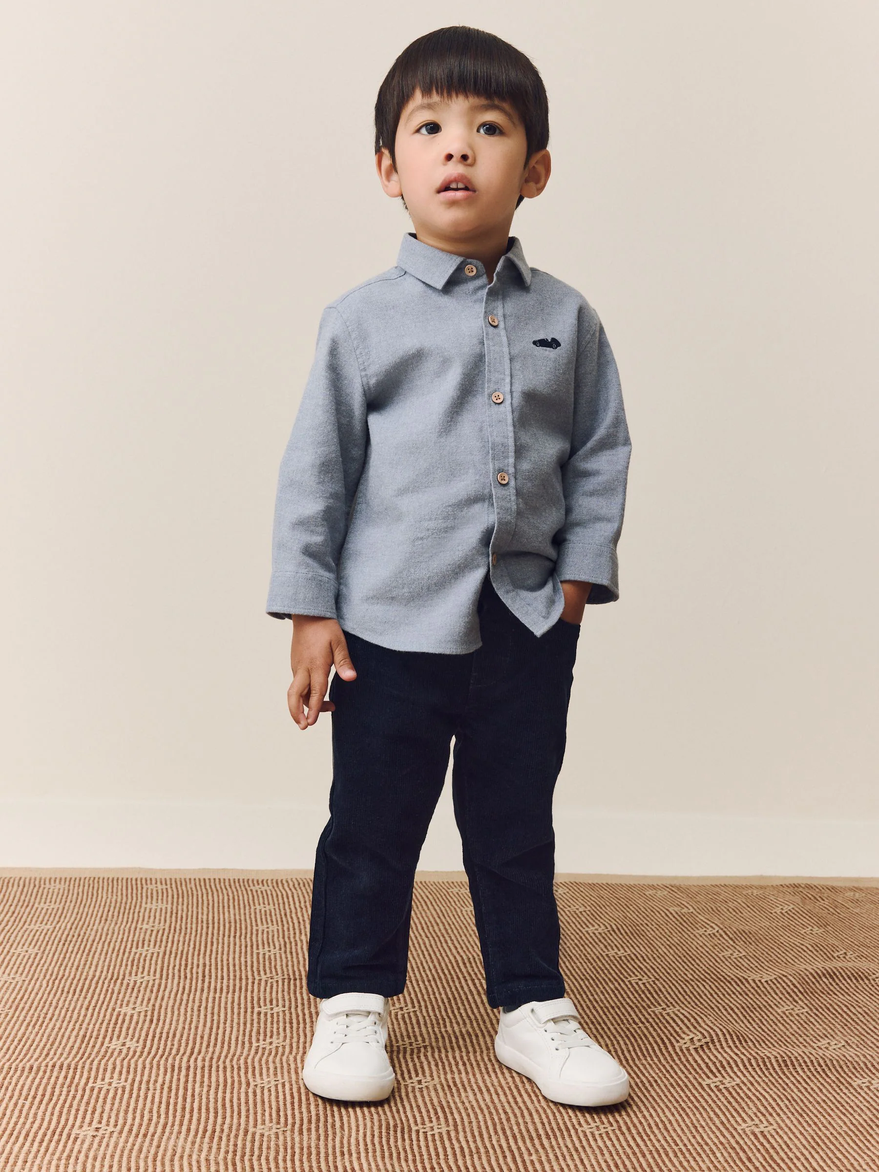 Marineblauw - Corduroy broek (3 mnd- 7 jr)