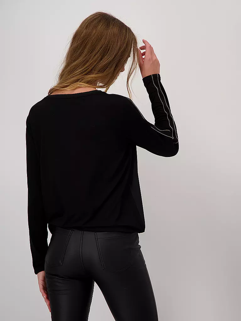 MONARI Blusenshirt schwarz