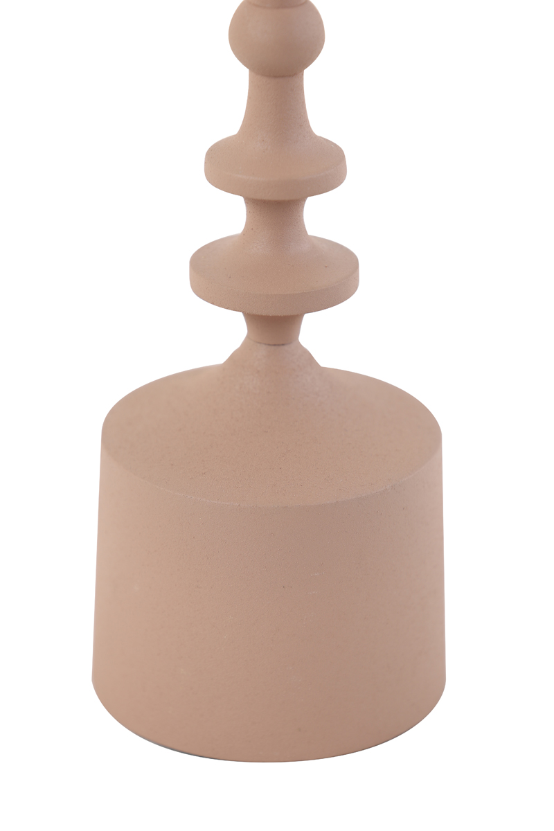 Candle holder old pink matt