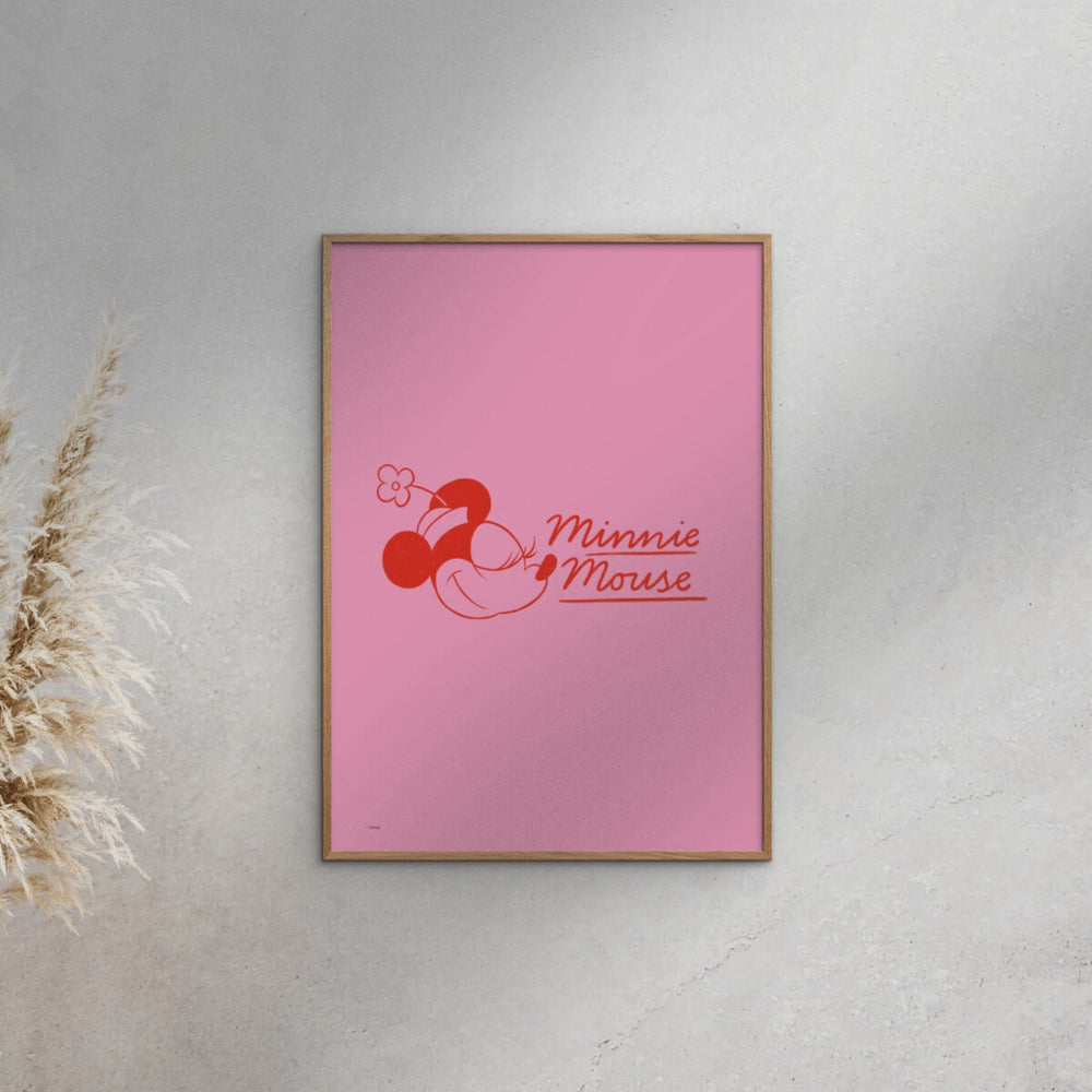 Køb Poster & Frame Disney - Minnie Mouse Red