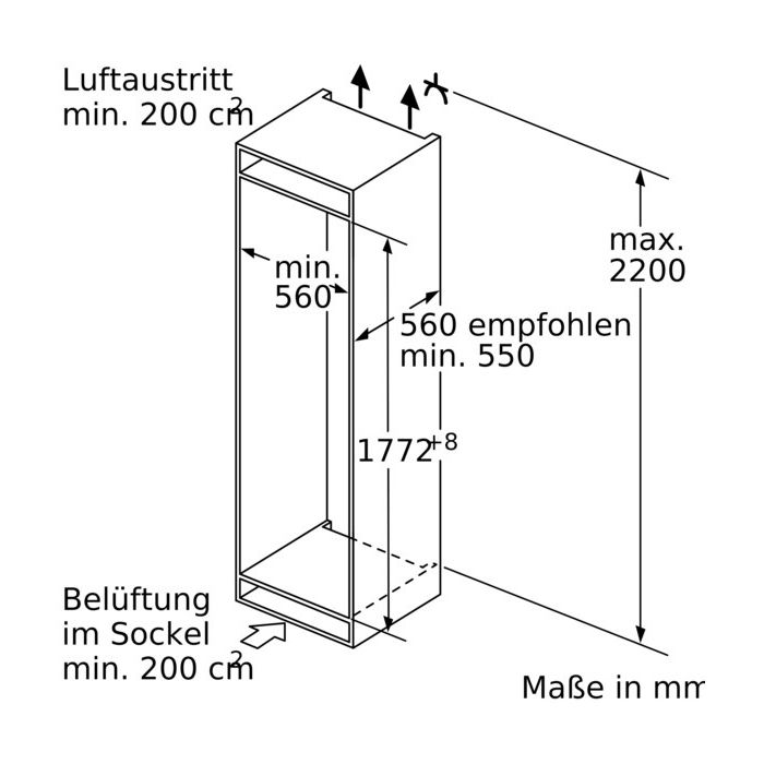 Siemens Einbau-Gefrierschrank iQ500 GI81NACF0