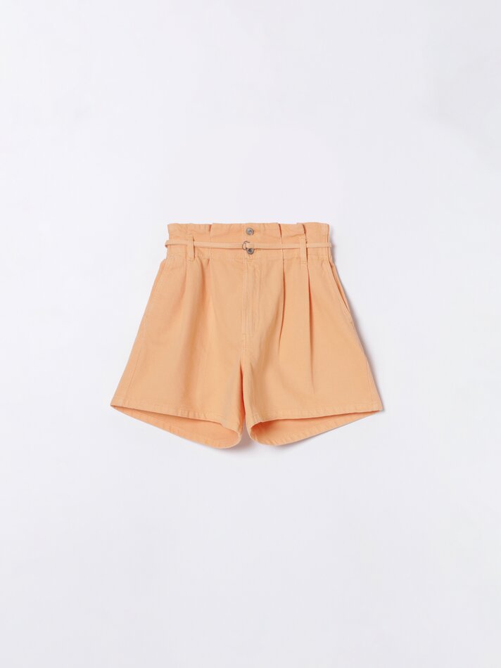 Shorts jeans folgados - Mandarim