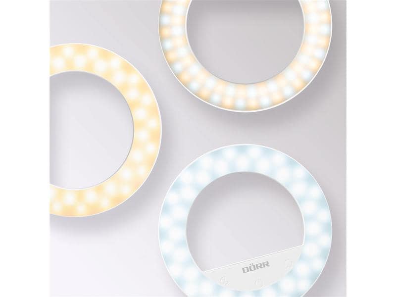 Dörr Ringlicht Business Selfie SLR-13 Extra grosse LED Selfie Ringleuchte ideal für Tablets und Notebooks