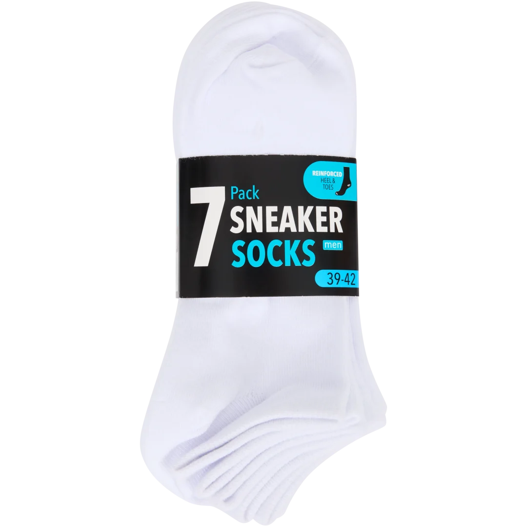 Sneakersokken Maten 39 - 46 | 7 paar