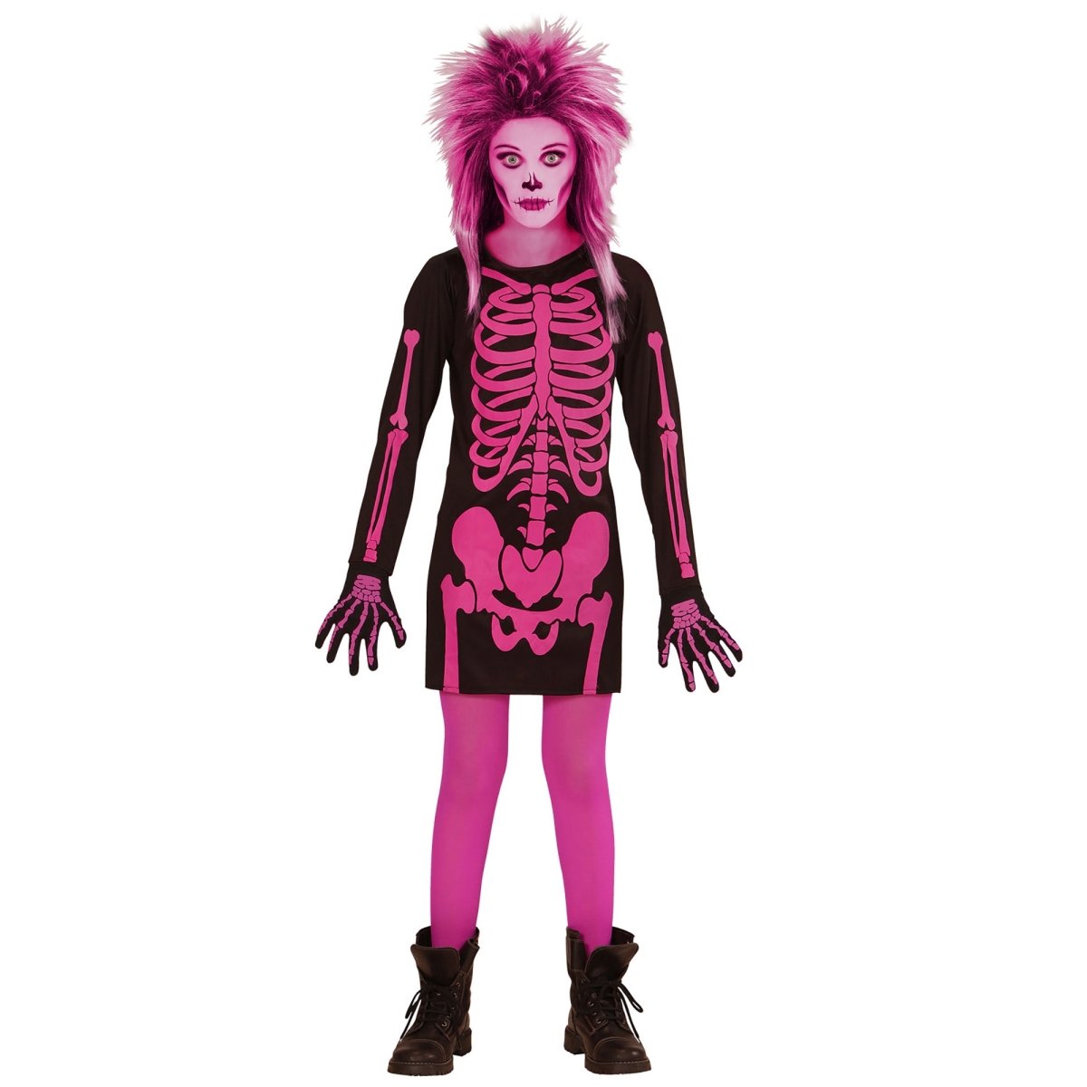 Halloween Jurk Zwart Roze Meisje