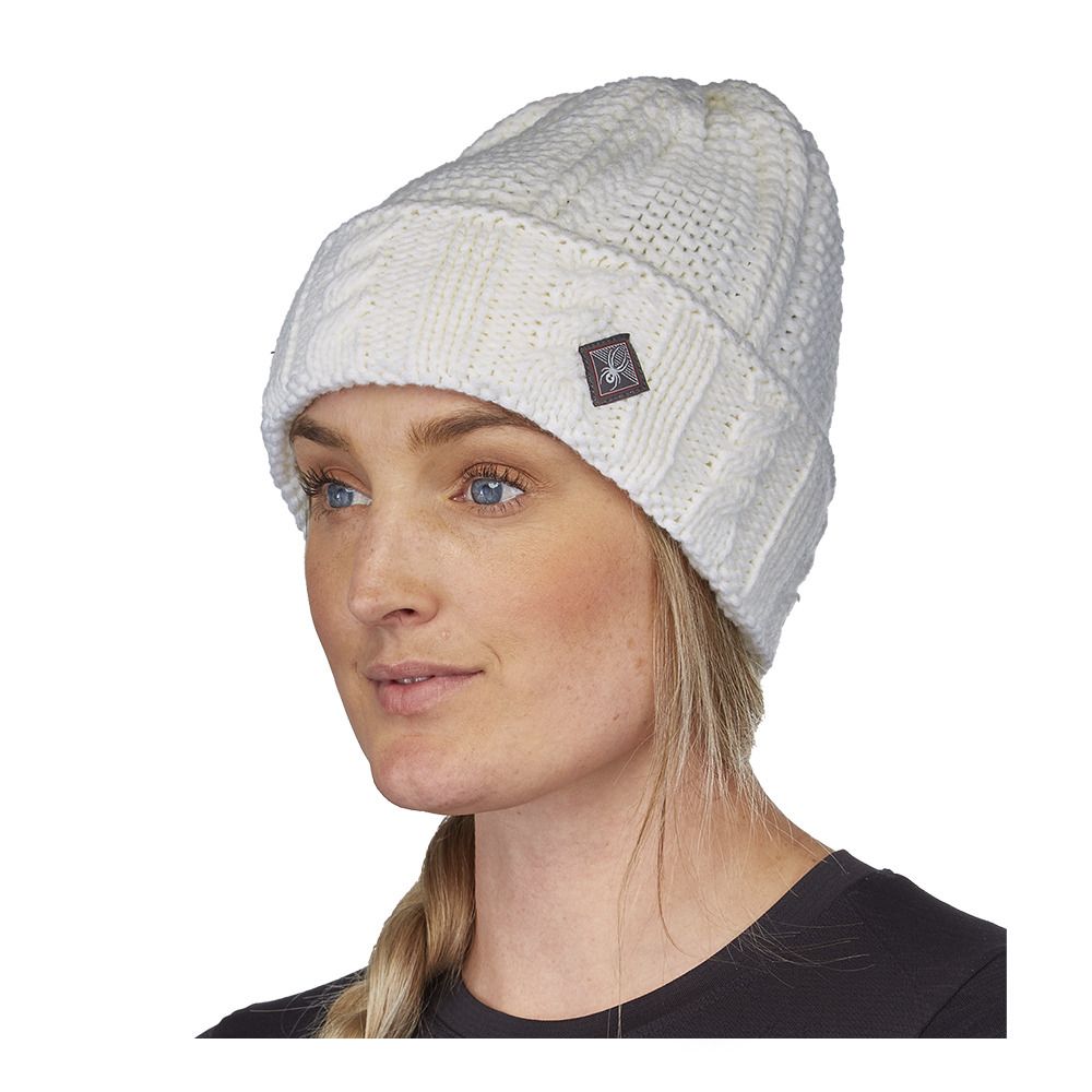 Spyder CABLE KNIT - Bonnet Femme white