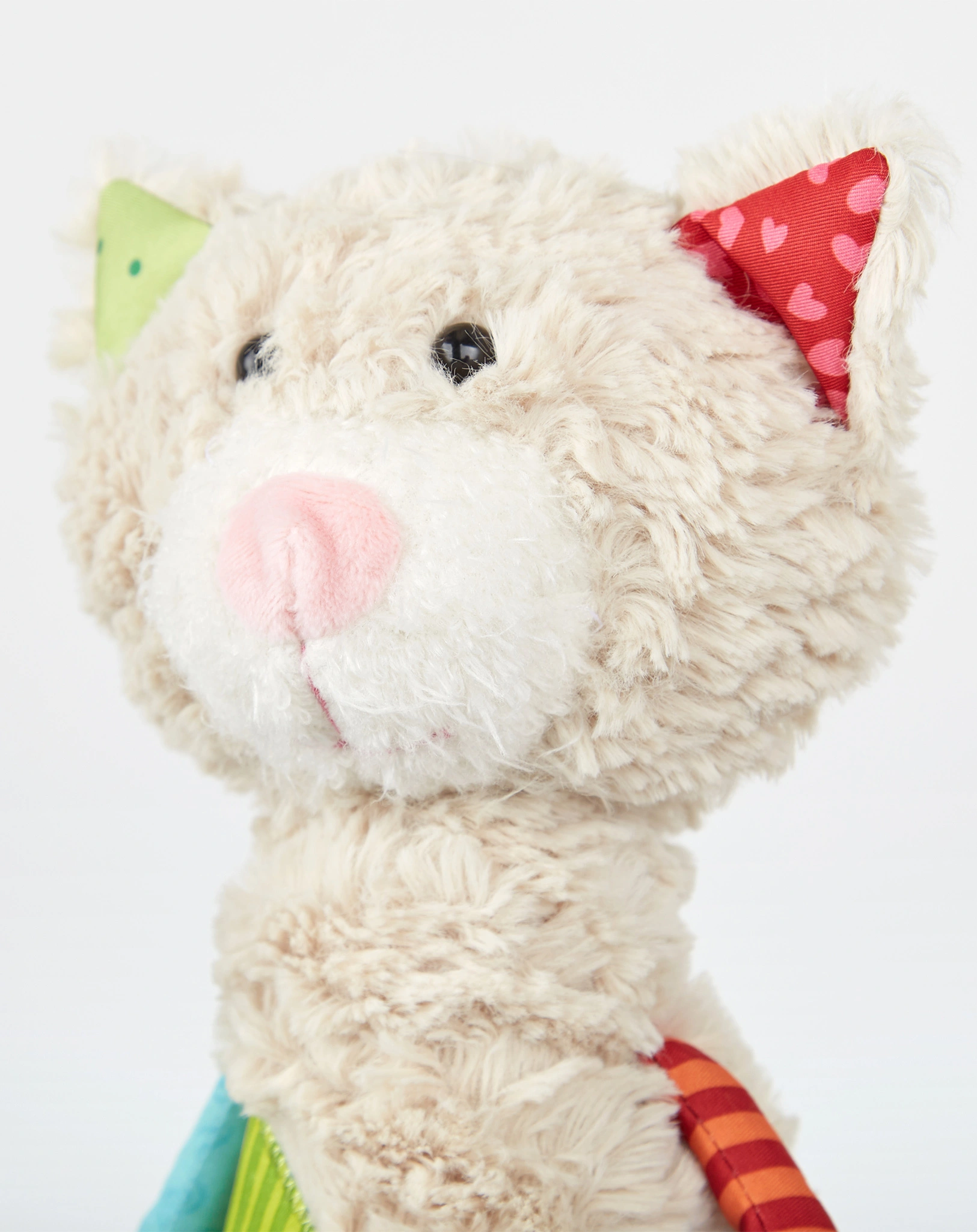 Patchwork Kuscheltier KATZE in bunt