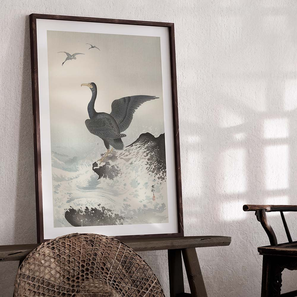 Poster Ohara Koson - Great Cormorant 60x90 cm