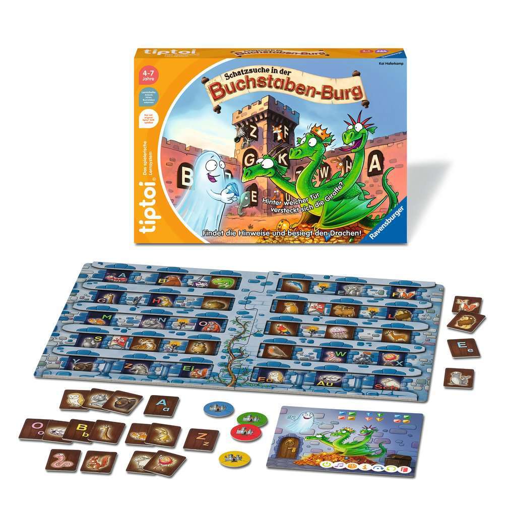 Ravensburger Spiel tiptoi® Schatzsuche in der Buchstaben-Burg
