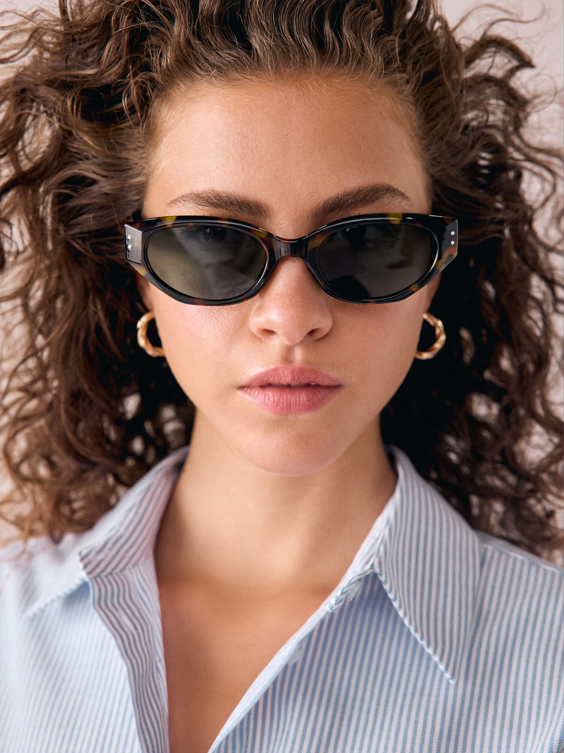 Tortoise bruin - Slim Sunglasses