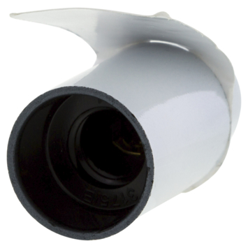 Handson lampfitting E14 glad wit