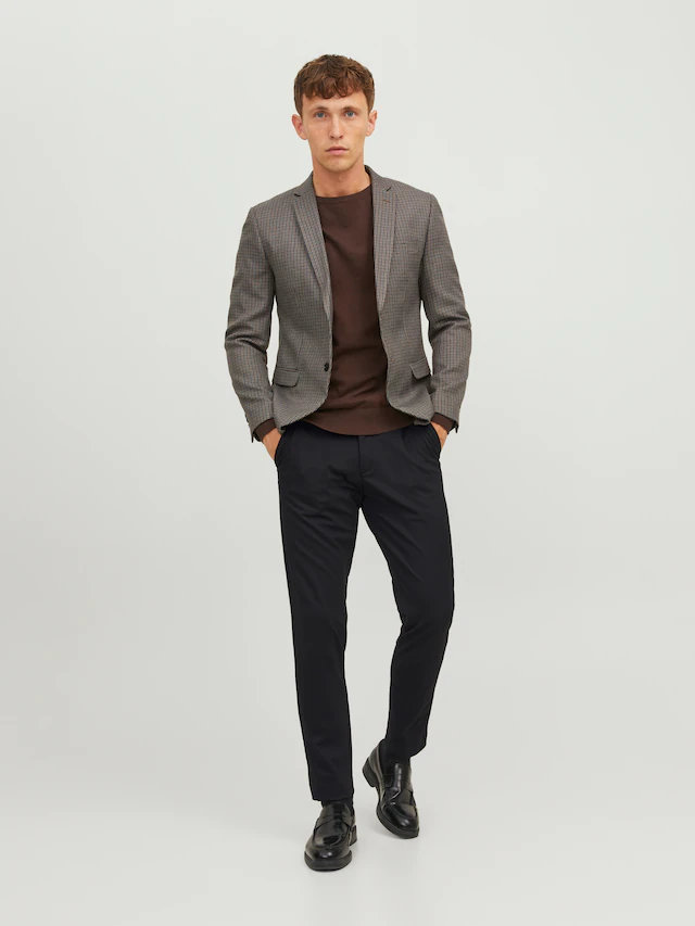 Jack & Jones Chinohose »JPSTMARCO – Chinohose mit mittlerer Taille, Slim Fit, bequem«  unifarben, modisch, slim fit, Web