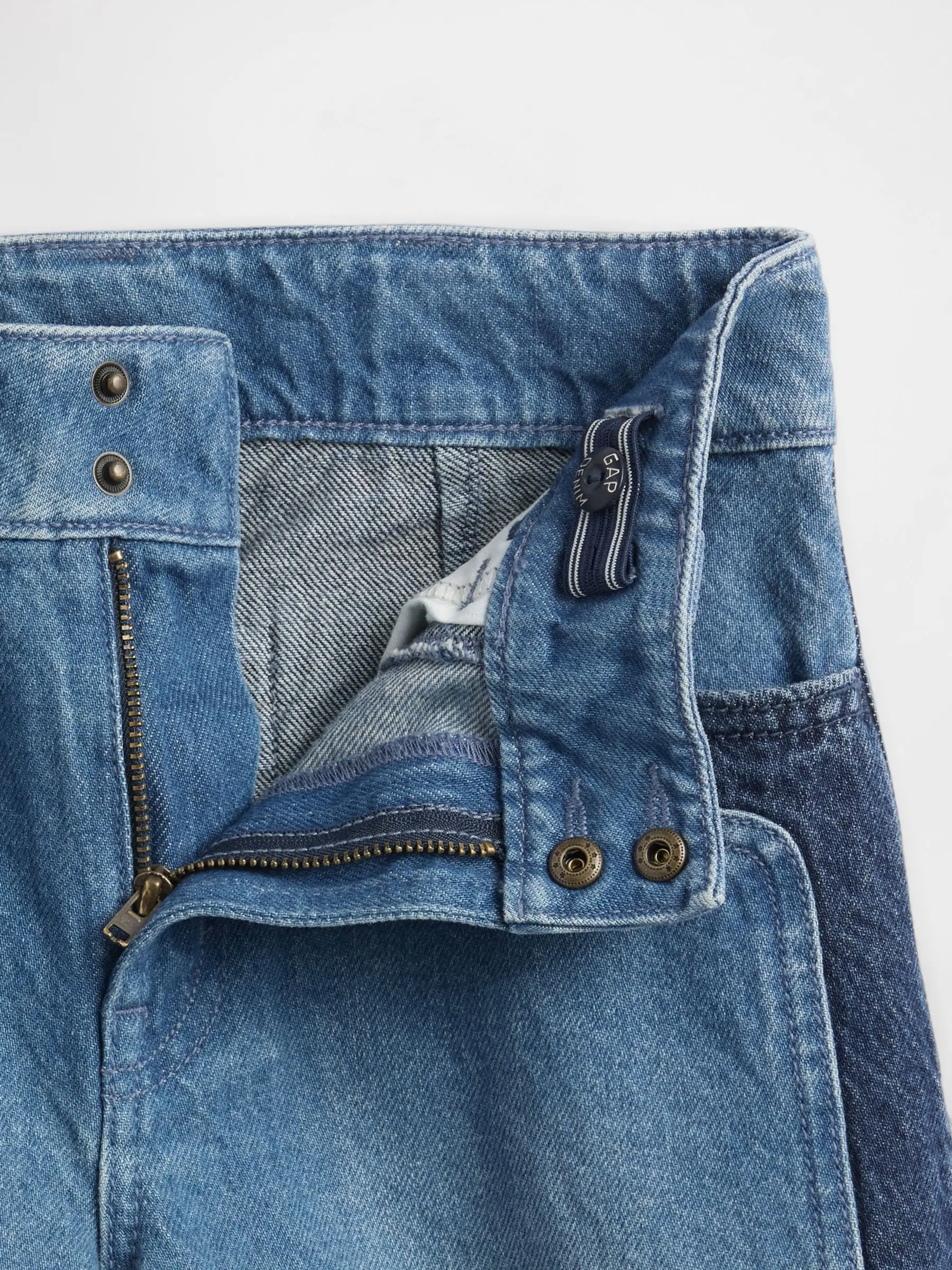 Gap Stride enkeljeans met hoge taille en wijde pijpen (5-13jr)