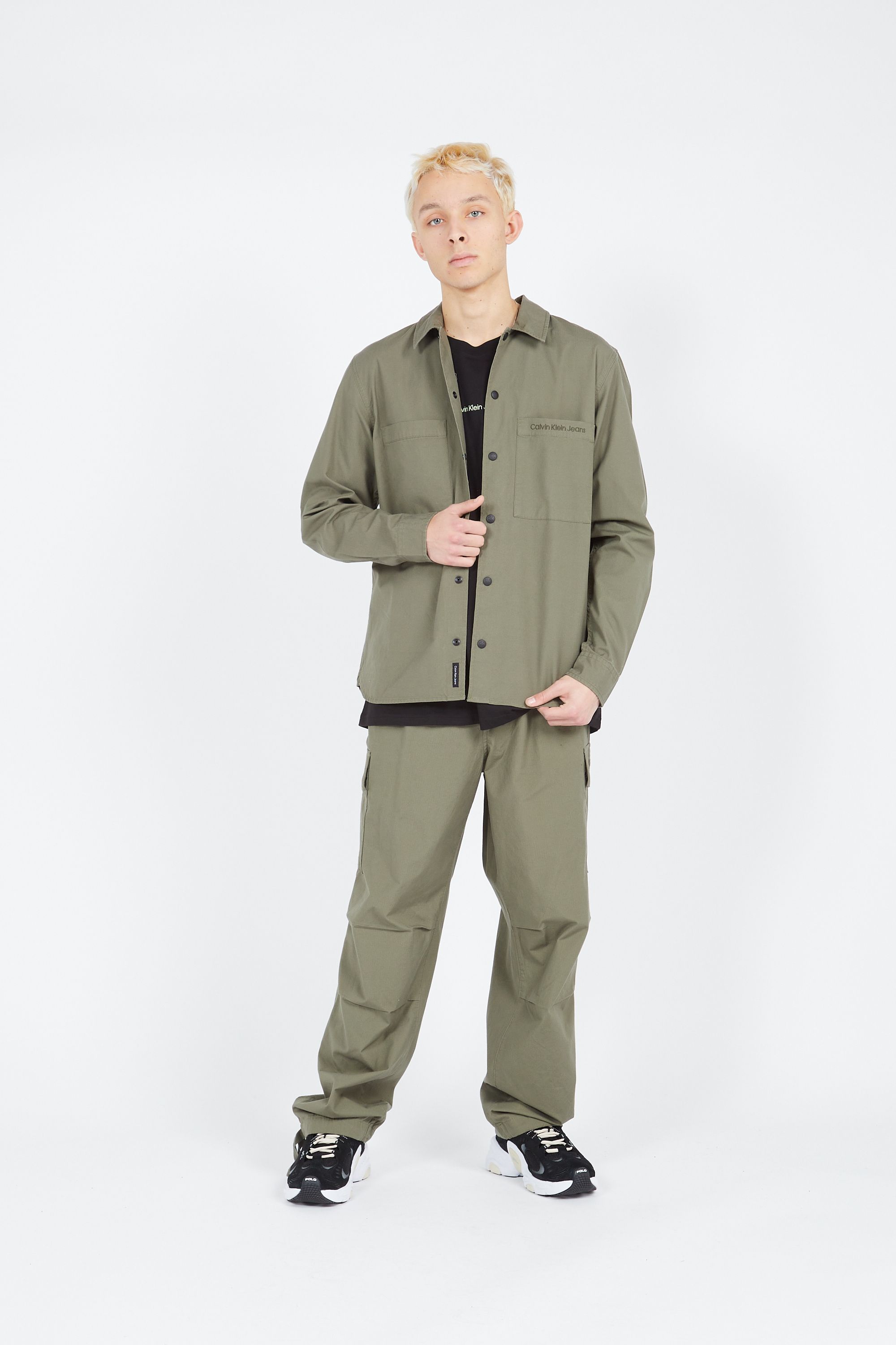 CALVIN KLEIN JEANS Chemise RELAXED SHIRT Vert
