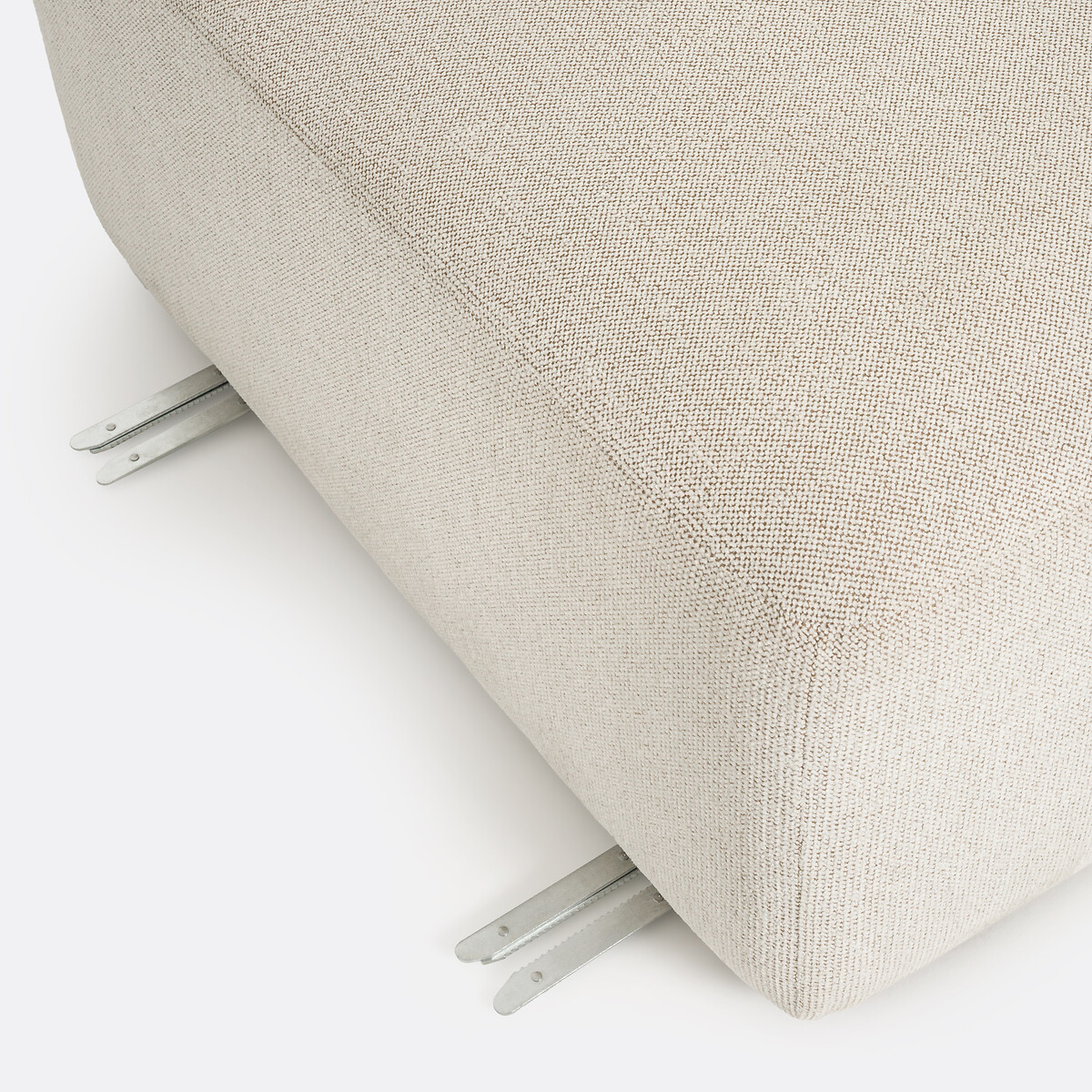 LA REDOUTE INTERIEURS<br>Puff modular, tecido texturizado, Jaspe