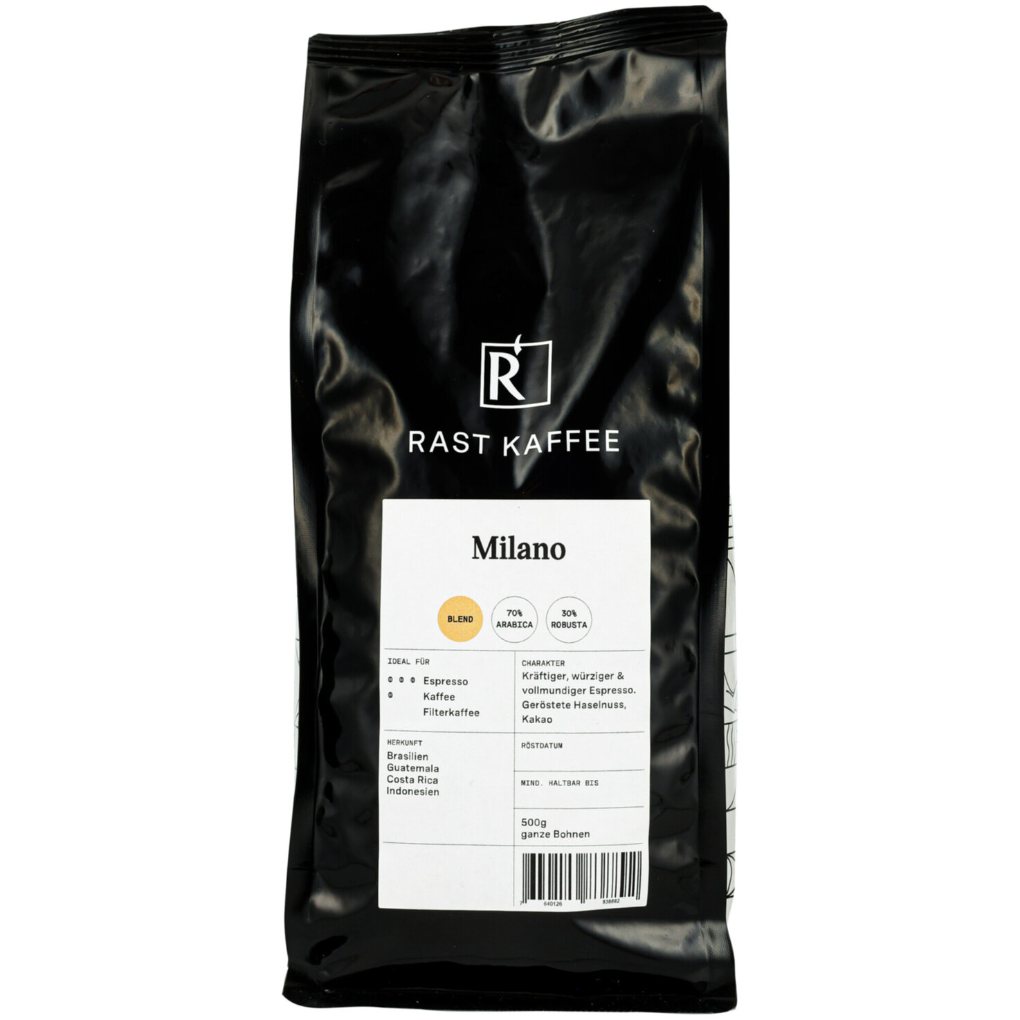 Rast Kaffee Bohnenkaffee Milano
