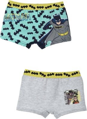 Batman Boksershortser 2-pack, Green/Light Grey