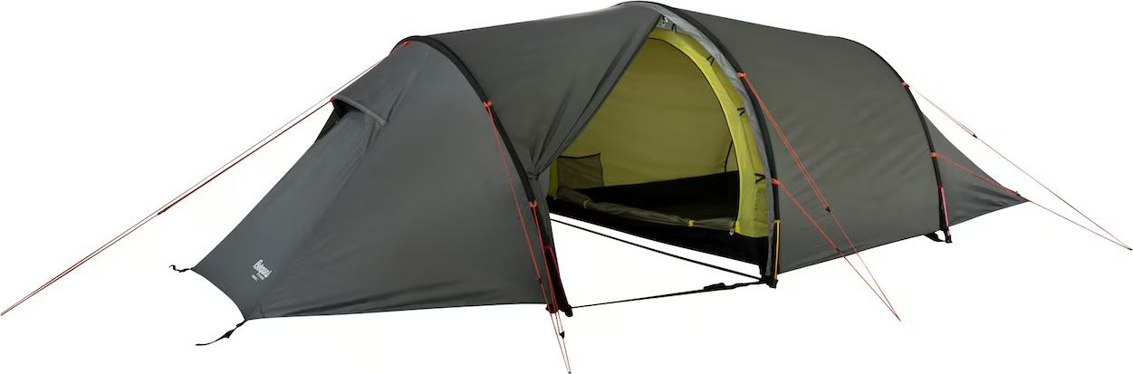 Romsdal 4-Pers Telt Solid Light Grey / Bright Magm