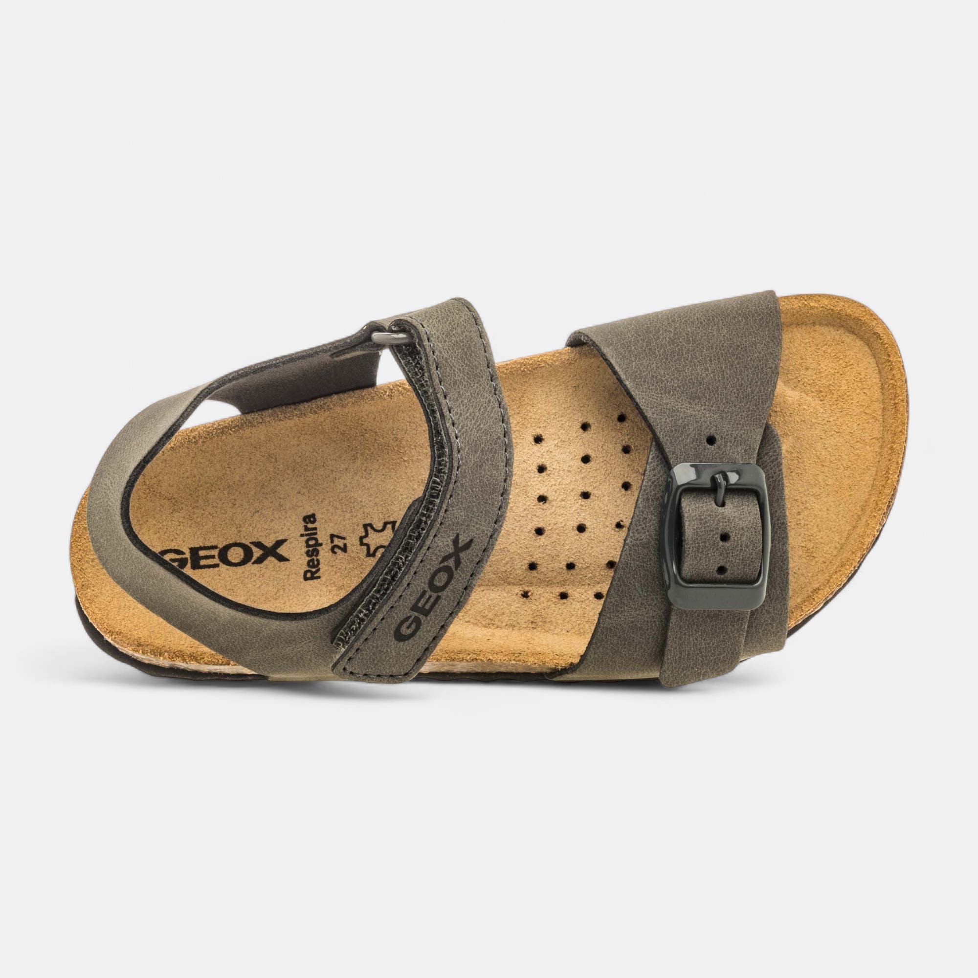 Mules semelle liège Garçon gris