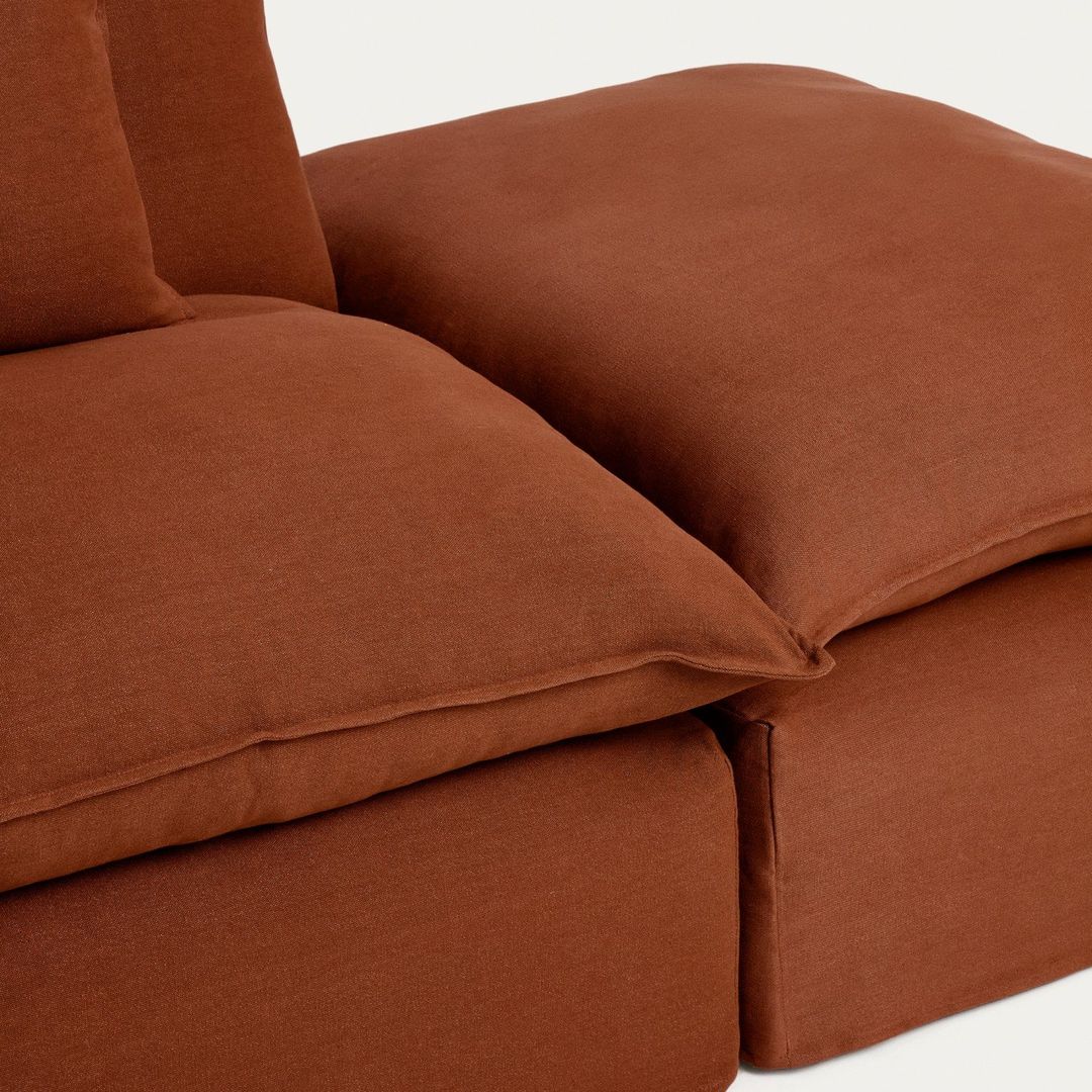 Kave Home   Anarela 2-Zitsbank + Hocker