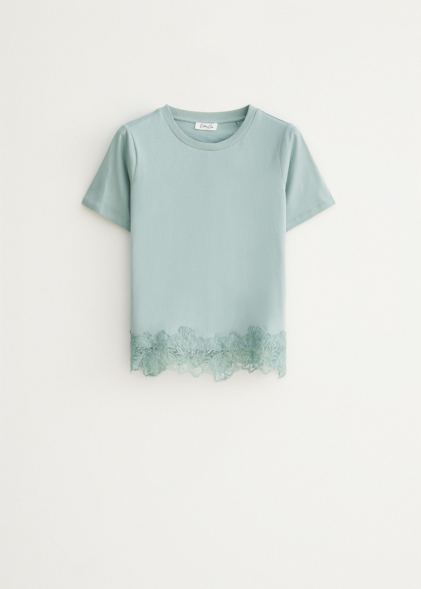 T-shirt met kant