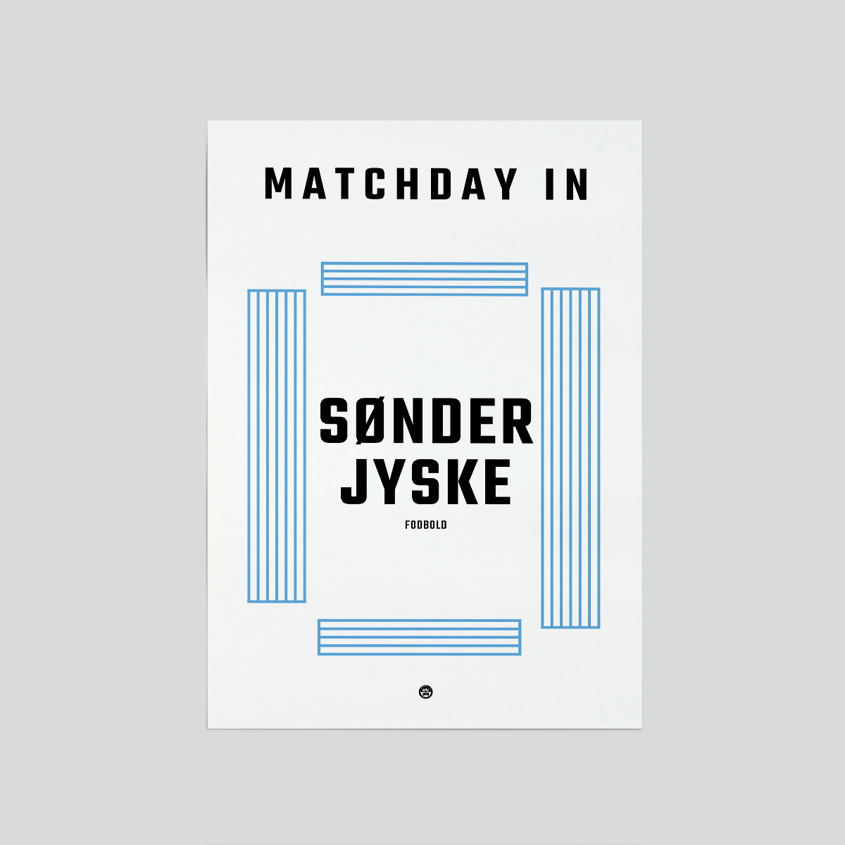 Sønderjyske Fodbold Plakat Stadion 50x70 cm