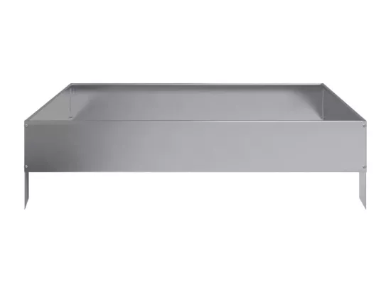 Jardinière bac lit surélevé argenté 100 x 100 x 26 cm 02_0039276