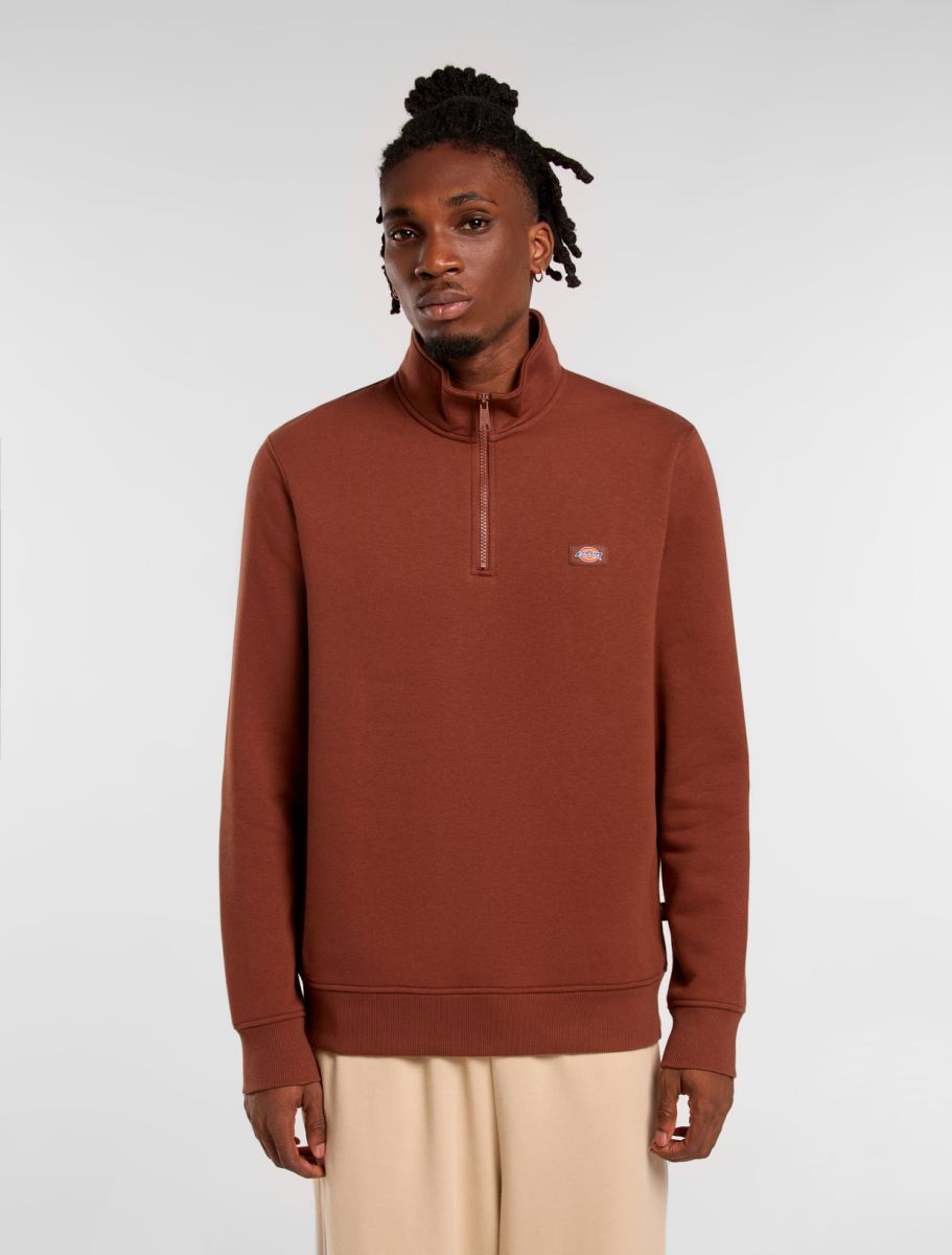 Dickies Oakport Quarter Zip Cappuccino