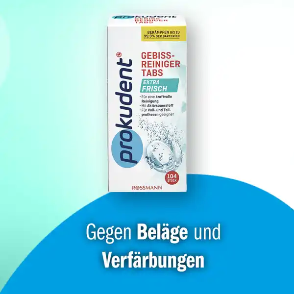 Gebissreiniger Tabs extra frisch