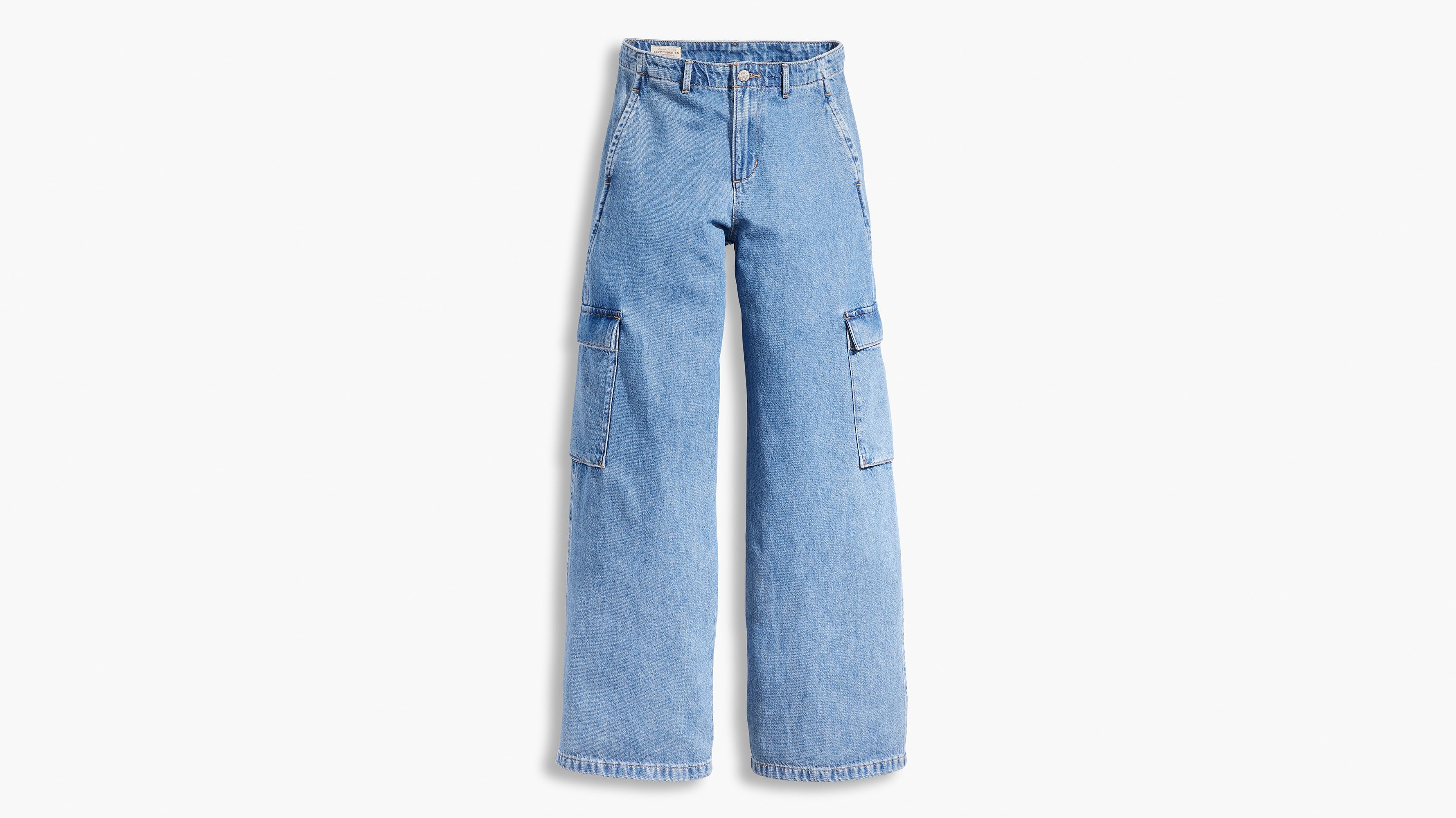 Jean Baggy Cargo Lightweight - Cause And Effect - Bleu