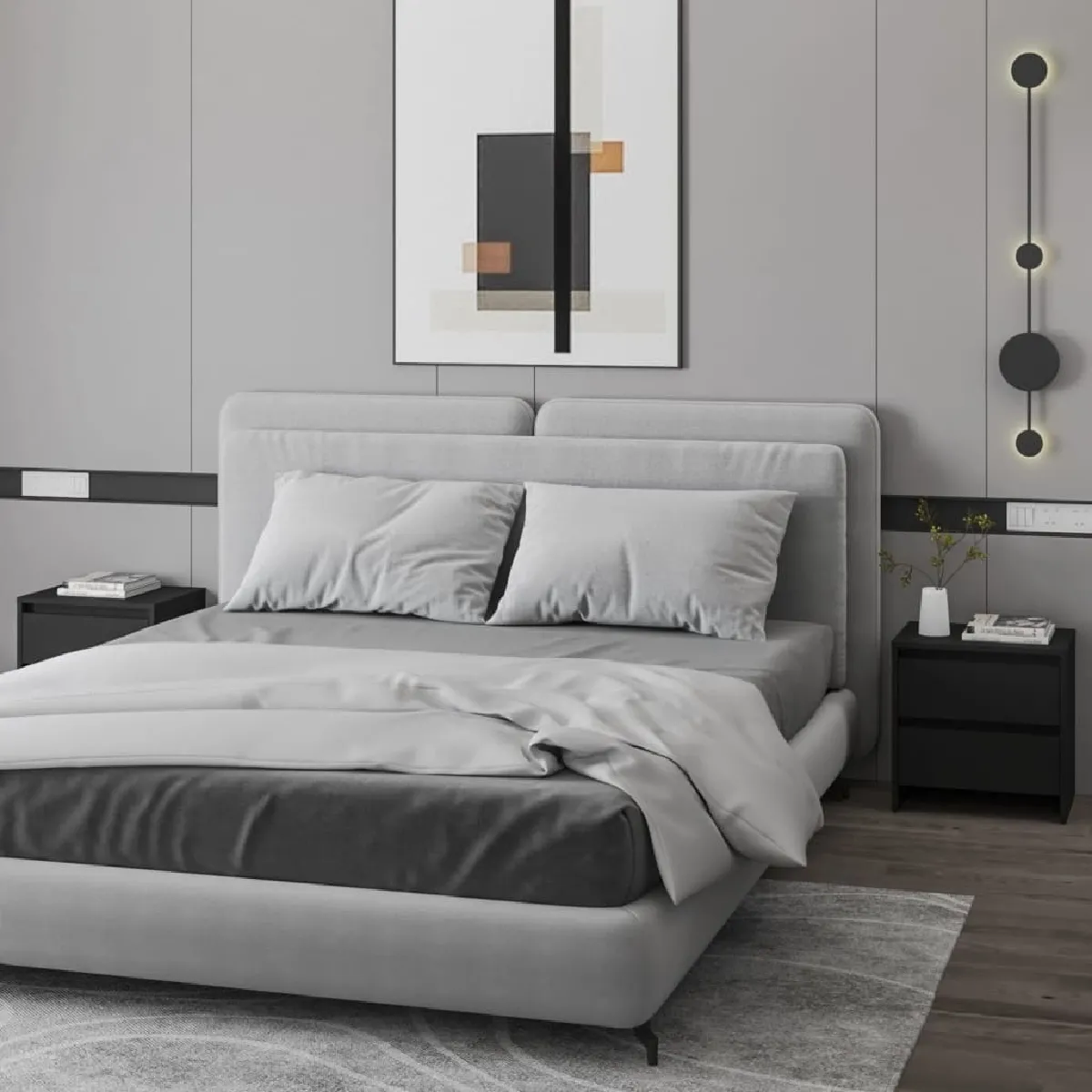 Vidaxl Tables de Chevet - Noir