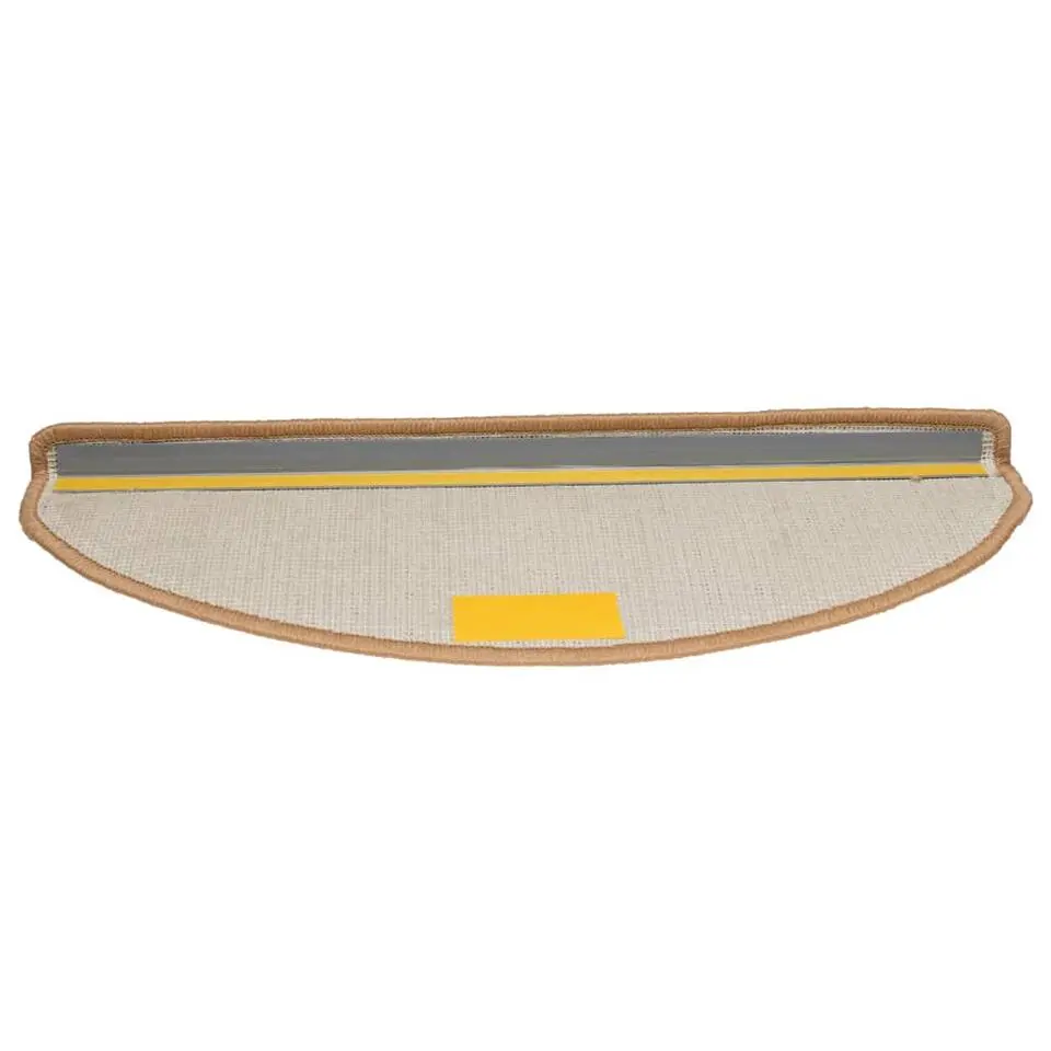 vidaXL - Tapijt Traptrede - Beige - Polypropyleen