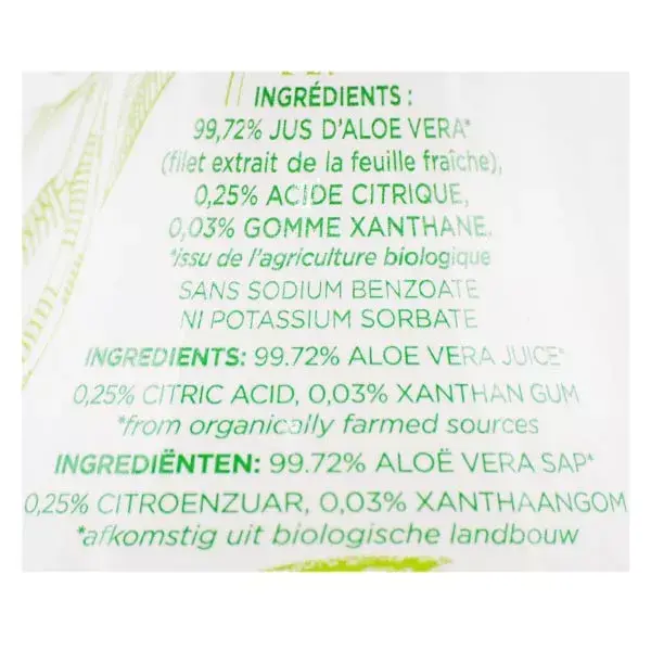 Gel para beber MKL Green Nature Organic Aloe Vera 1L