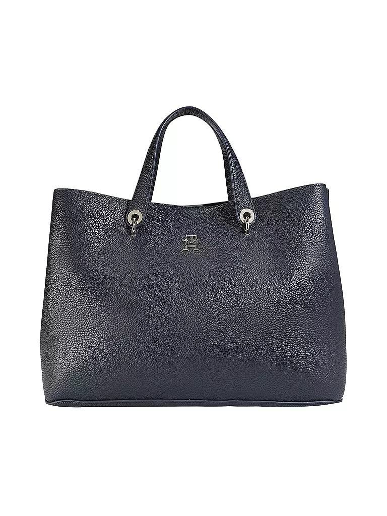 TOMMY HILFIGER Tasche - Henkeltasche TH EMBLEM dunkelblau